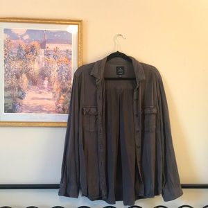 American Eagle Vintage Boyfriend Button Down Shirt size XL